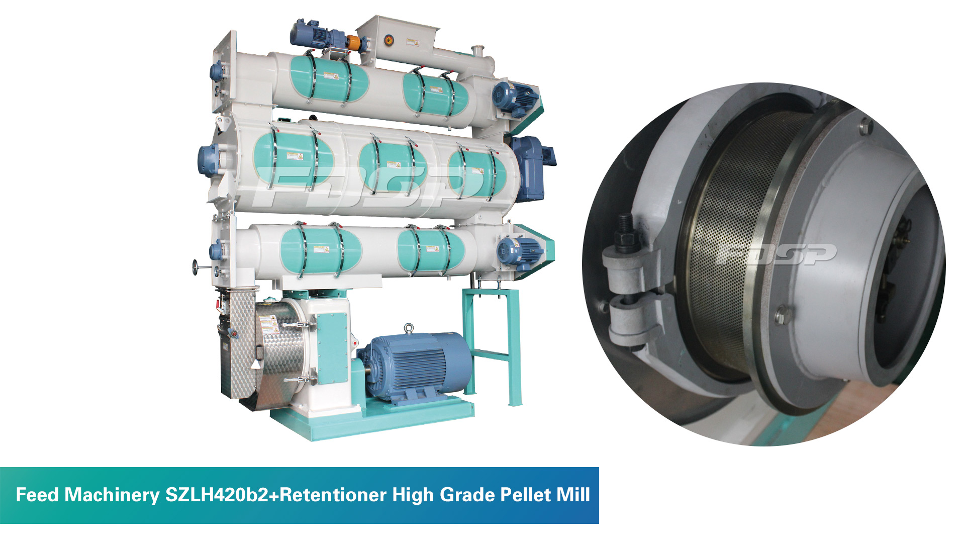 ماكينات التغذية SZLH420b2 + Retentioner High Grade Pellet Mill