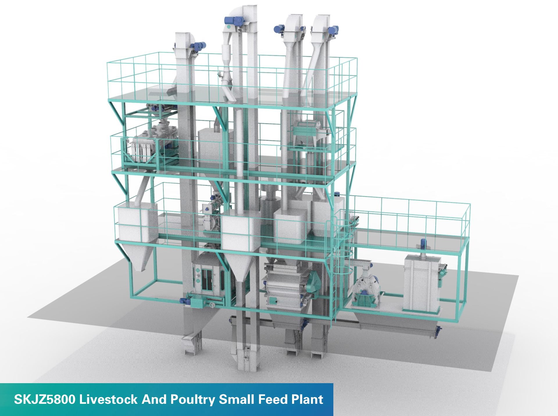 Small Turnkey Livestock And Poultry Small Feed Plant