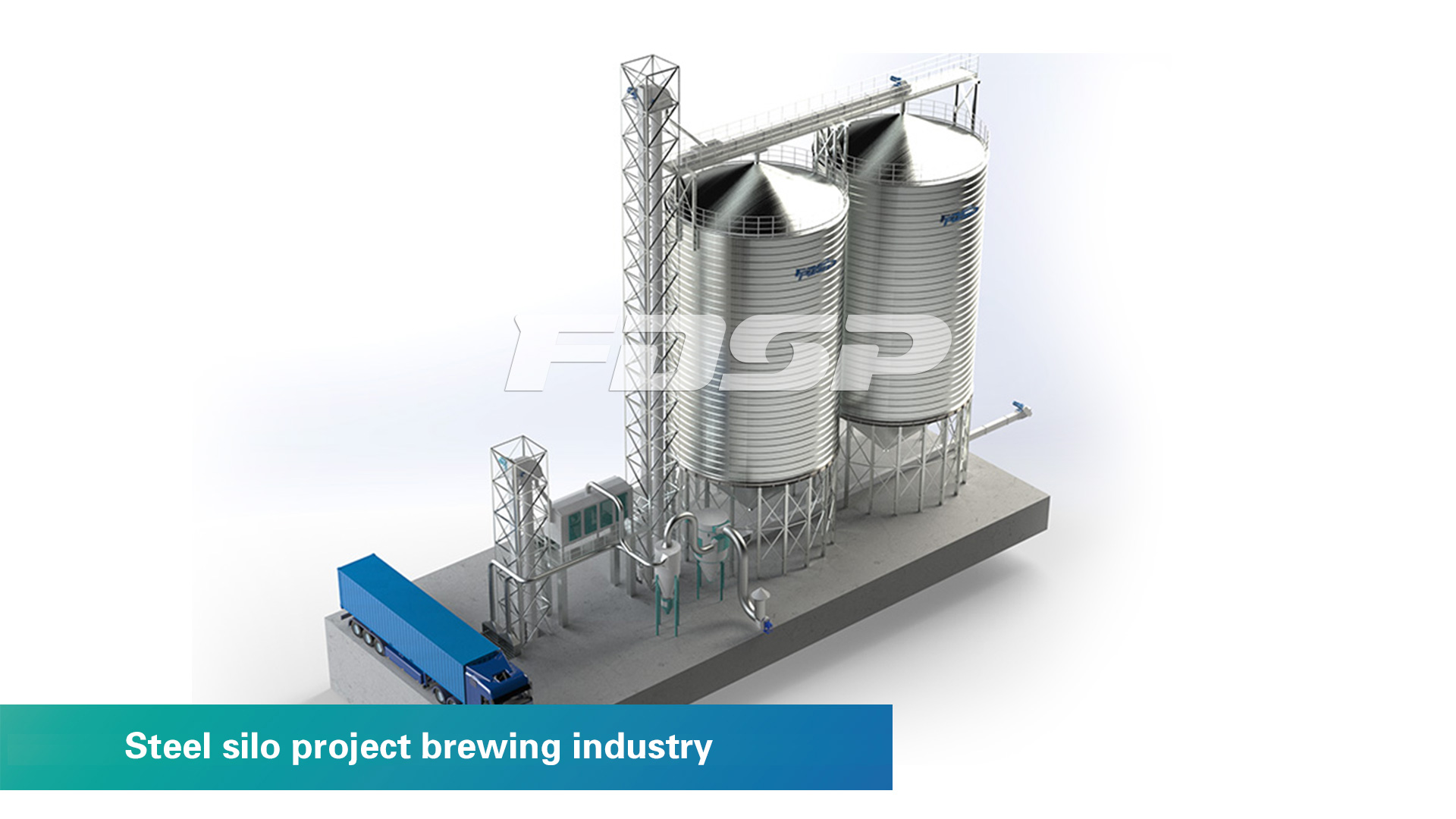 Proyecto de silos de acero industria cervecera